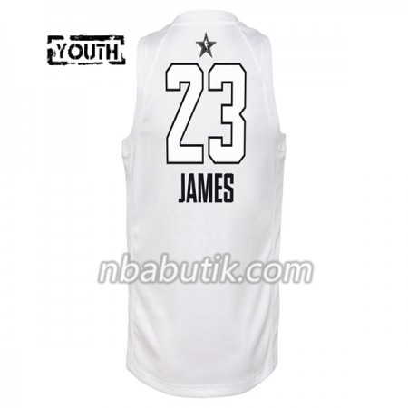 NBA Børn Trøje Cleveland Cavaliers LeBron James  23 2018 All Star Jordan Brand Hvid Swingman